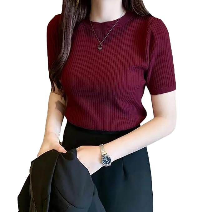 Round Neck Regular Top for Women