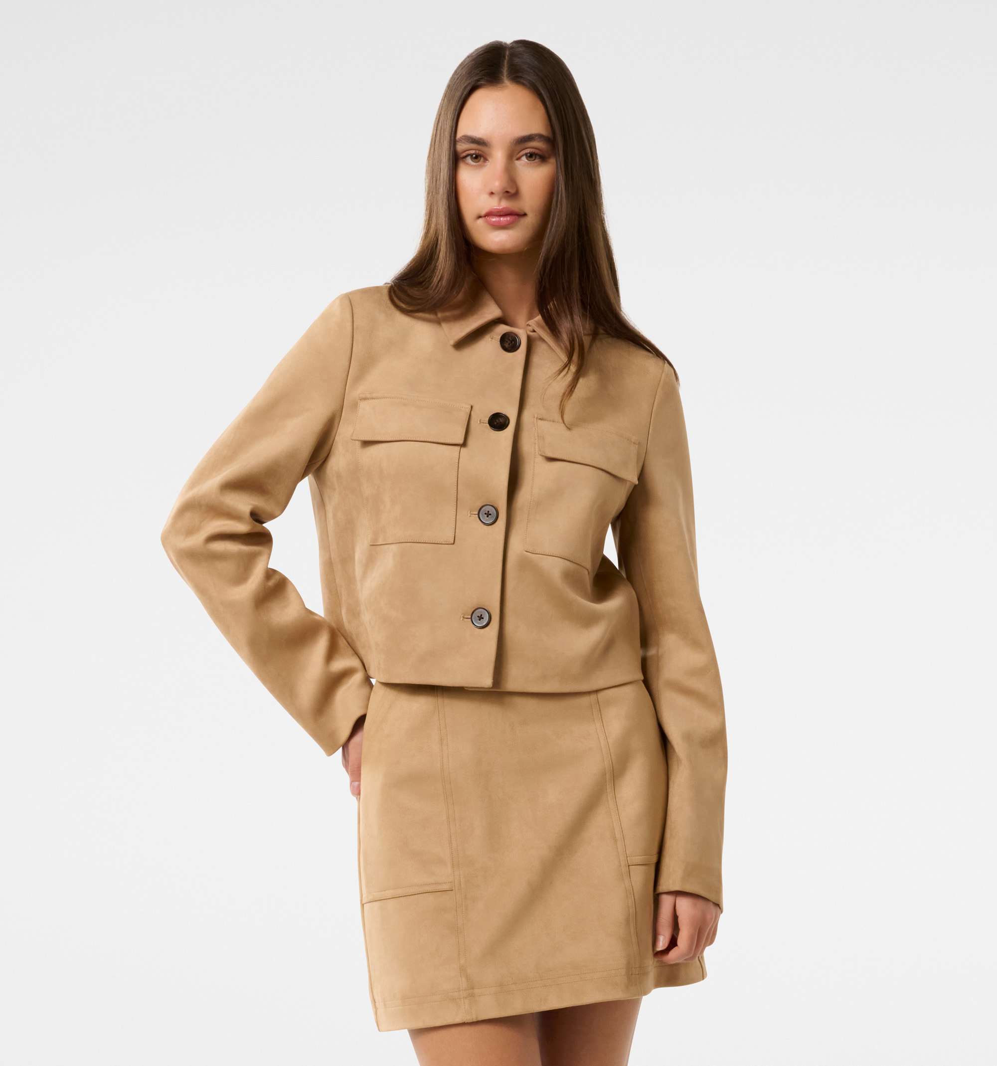 Tyla Vegan Suede Jacket